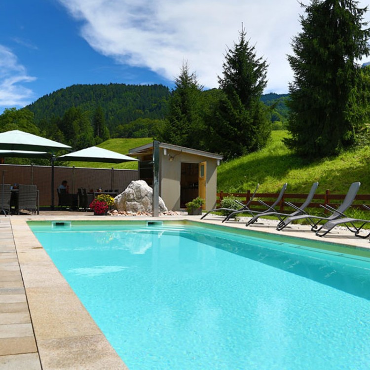 Pool im Ferienparadies Alpenglühn
