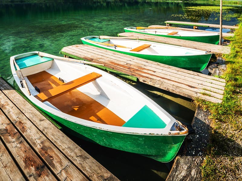 Bootverleih am Hintersee in der Ramsau