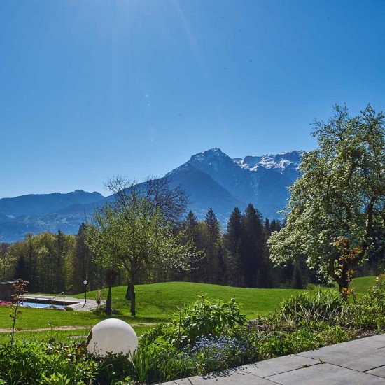 Bergblick von der Terrasse