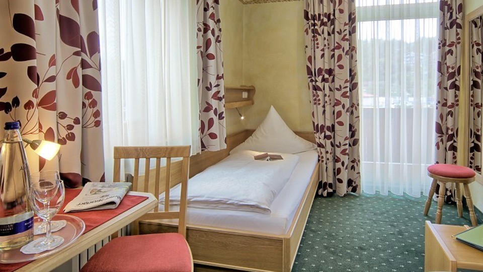 Einzelzimmer im Hotel Grünberger