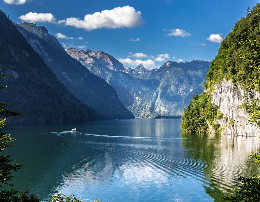 Der K nigssee In Bayern Bei Berchtesgaden
