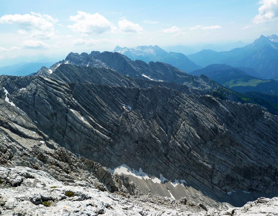 Blaueis Gletscherschwund am Hochkalter