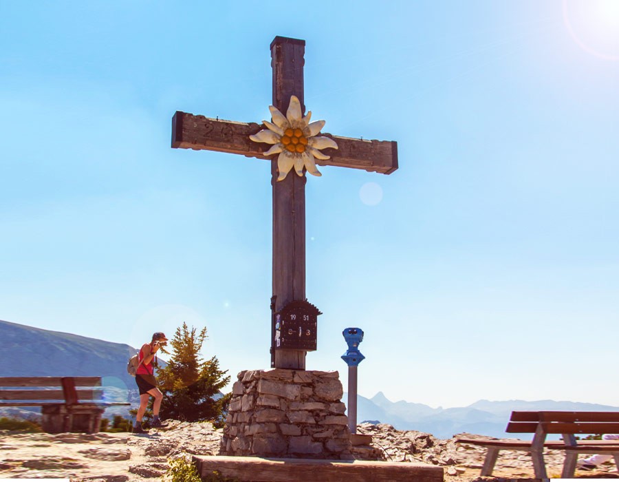 Gipfelkreuz ber dem Kehlsteinhaus