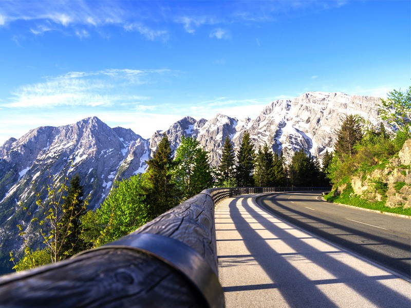 Rossfeld Panoramastrae in Berchtesgadener Alpen