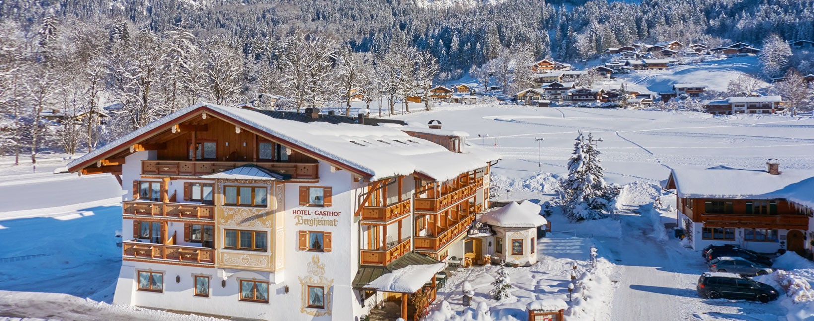 Hotel-Gasthof Bergheimat im Winter