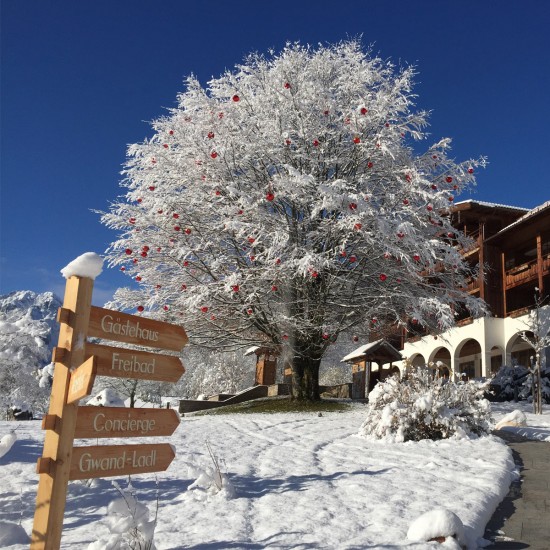 Hotel Rehlegg Auenansicht Winter