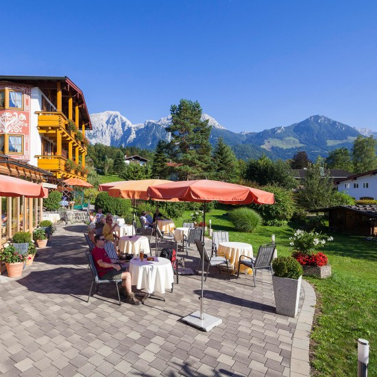 Hotel Georgenhof Schnau am Knigssee Terrasse