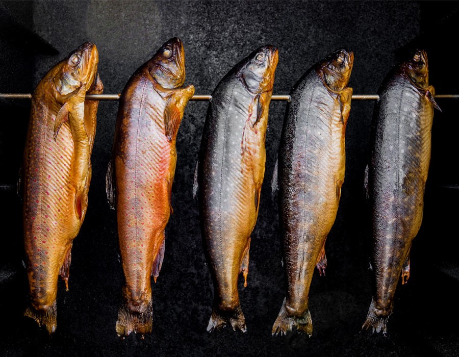 Frischer Ruchersaibling am Knigssee