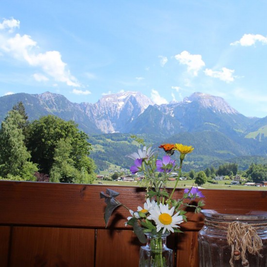 FeWo Reich, Aussicht vom Balkon