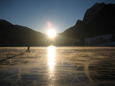 Schlittschuhlaufen am Hintersee - Wrndlhof