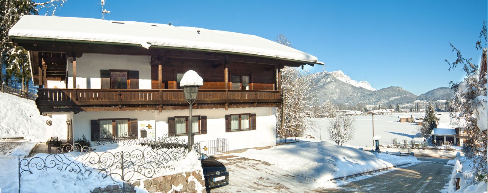 Pension Berganemone im Winter