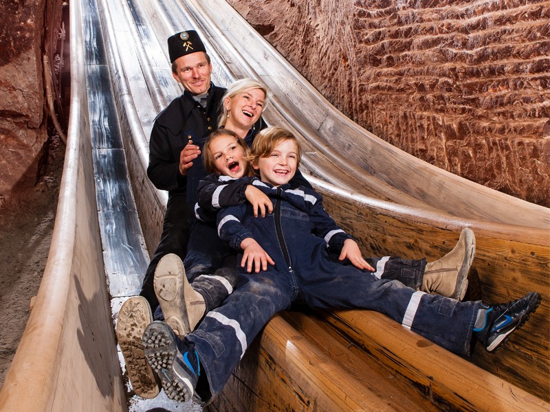 Rutsche im Salzbergwerk Berchtesgaden